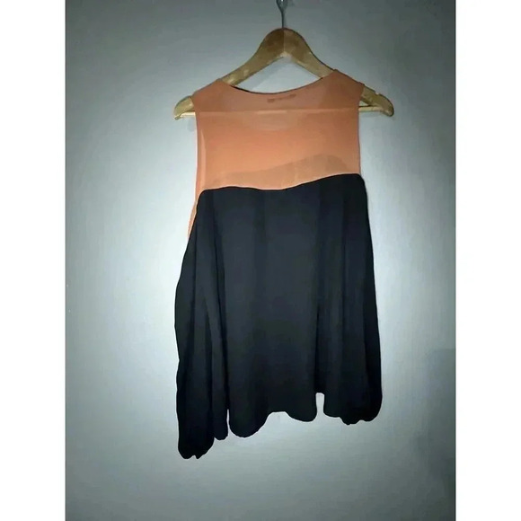 Orange & Black Blouse Large - Picture 3 of 4